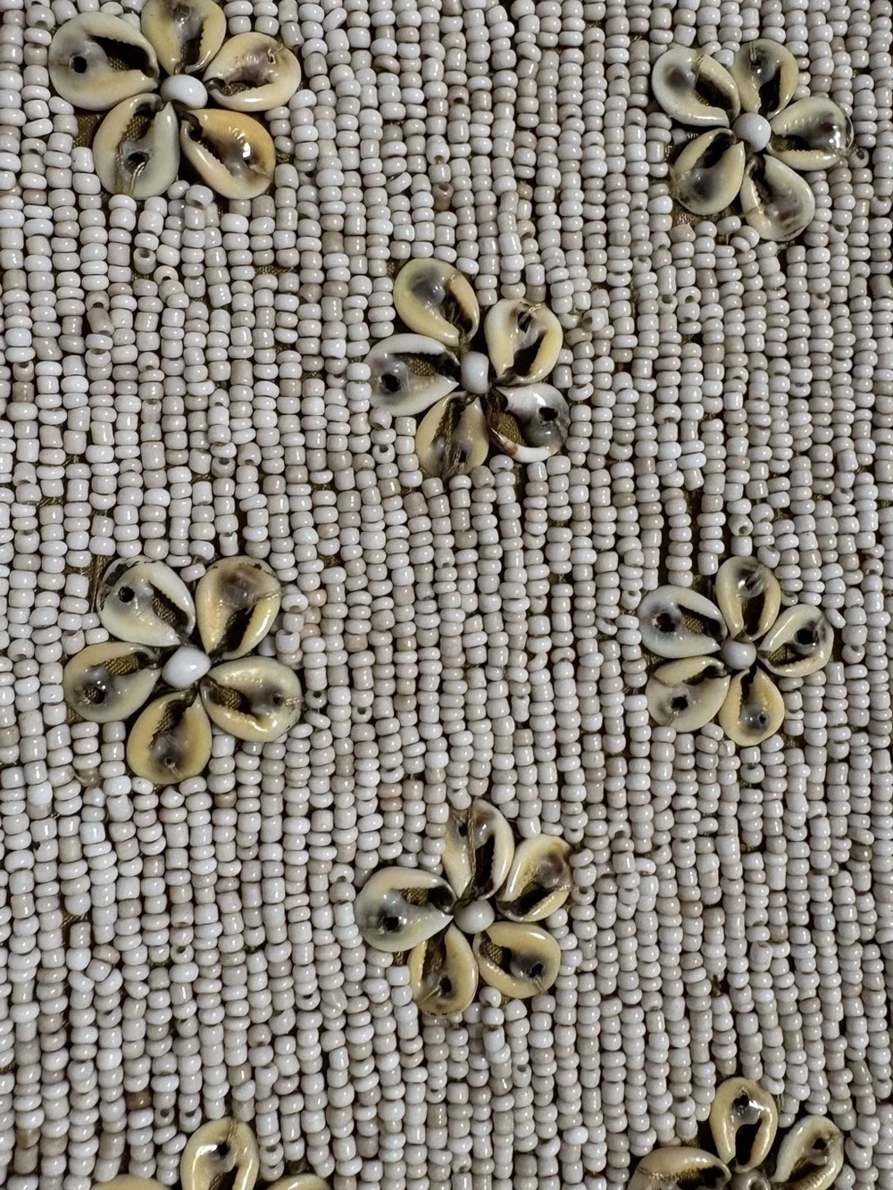 Tommy Bahama Beaded Floral Wristlet in Ivory and Yellow